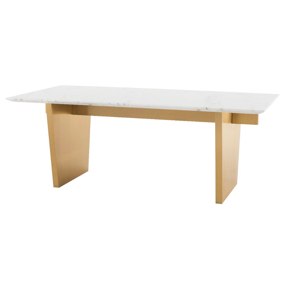 Nuevo HGNA565 AIDEN DINING TABLE in WHITE